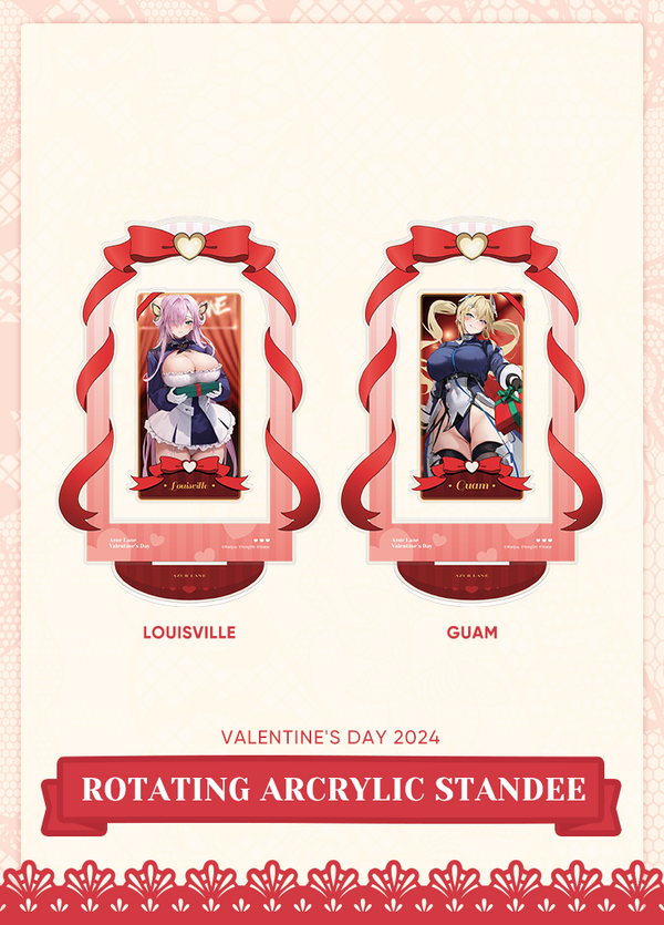 Azur Lane | Rotating Acrylic Standee | Valentine's Day 2024