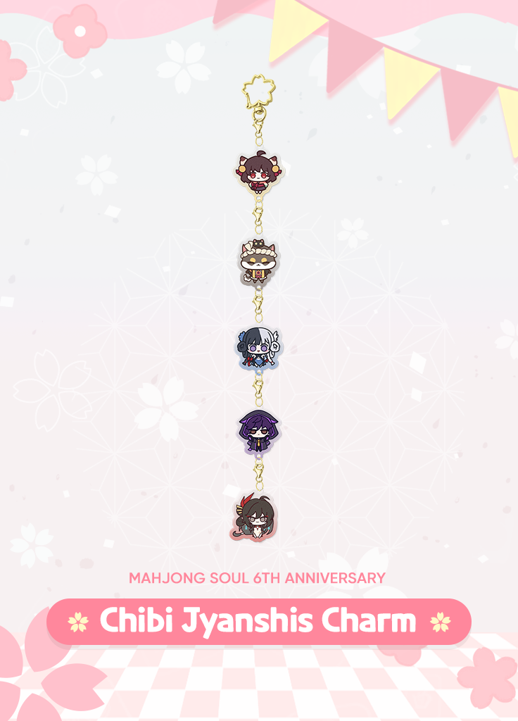 Mahjong Soul | Chibi Jyanshis Charm | 6th Anniv