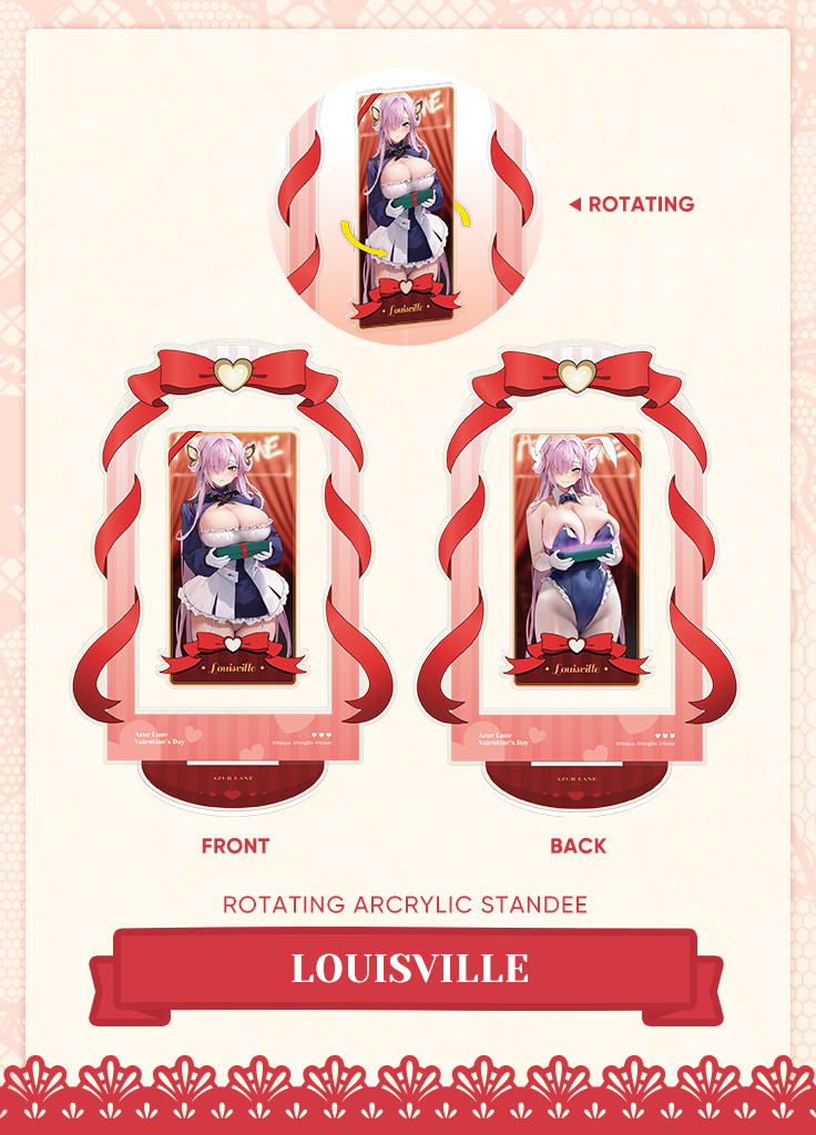 Azur Lane | Rotating Acrylic Standee | Valentine's Day 2024