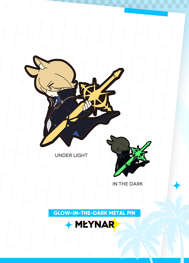 Arknights | Glow-in-the-dark Metal Pin | 4th Anniv