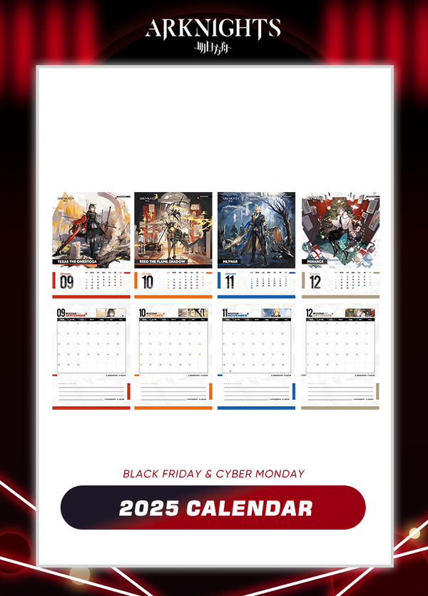Arknights | 2025 Calendar | Black Friday 2024