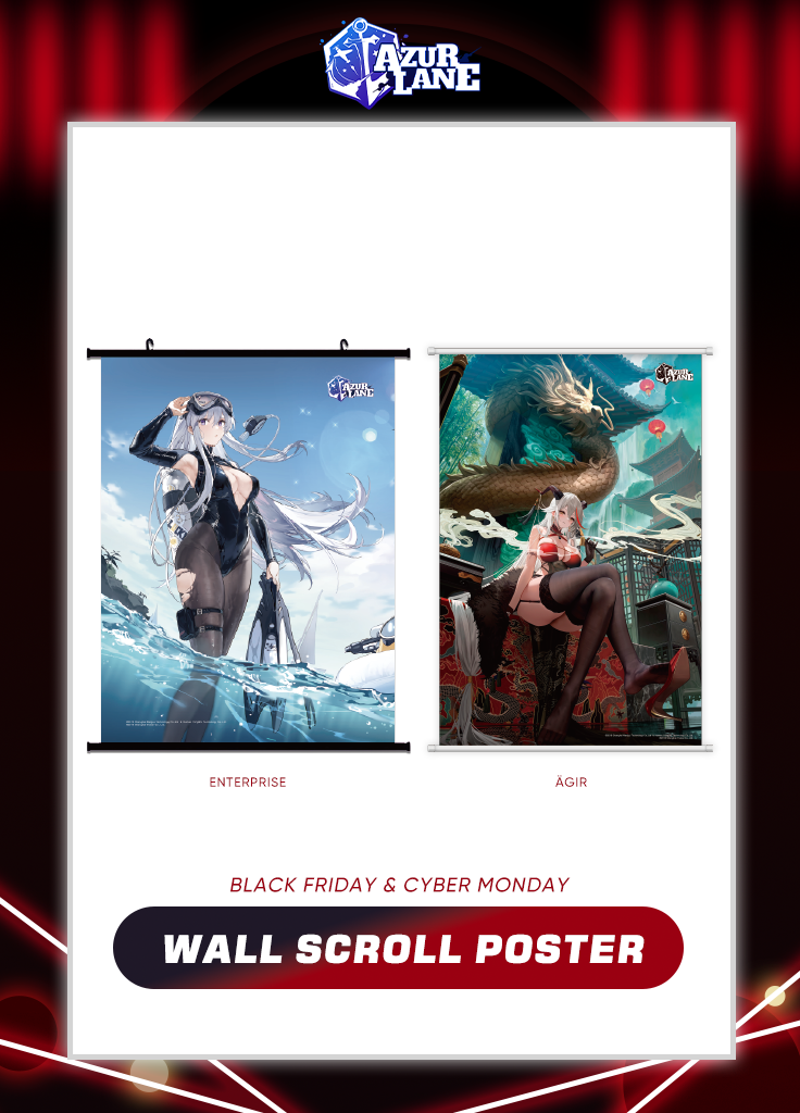 Rare Azur lane sold wall scroll