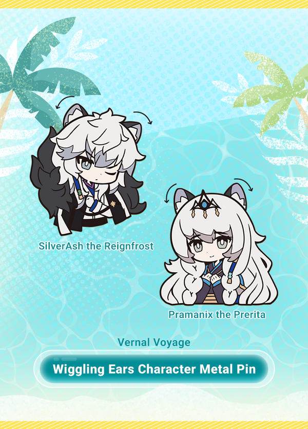 Arknights | Wiggling Ears Character Metal Pin | Vernal Voyage