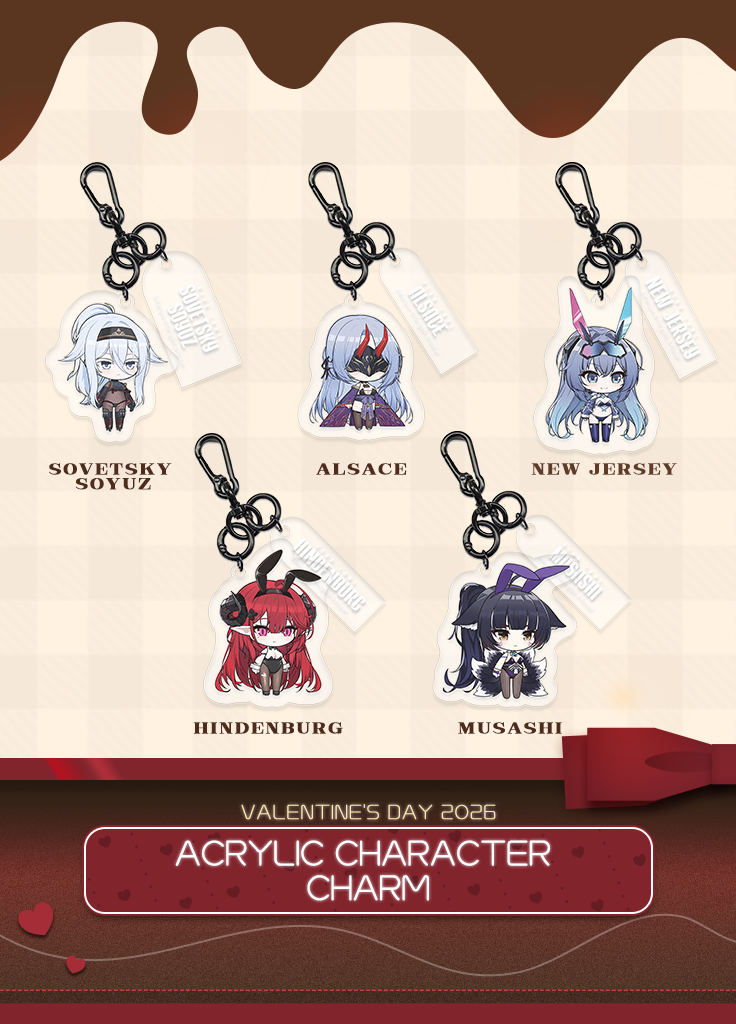 Azur Lane | Acrylic Character Charm | Valentine's Day 2026