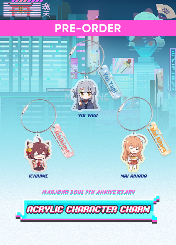 Mahjong Soul | Acrylic Character Charm | 7th Anniv