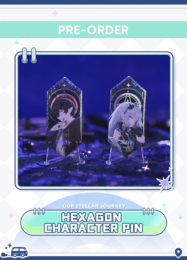 Stella Sora | Hexagon Character Pin | Our Stellar Journey