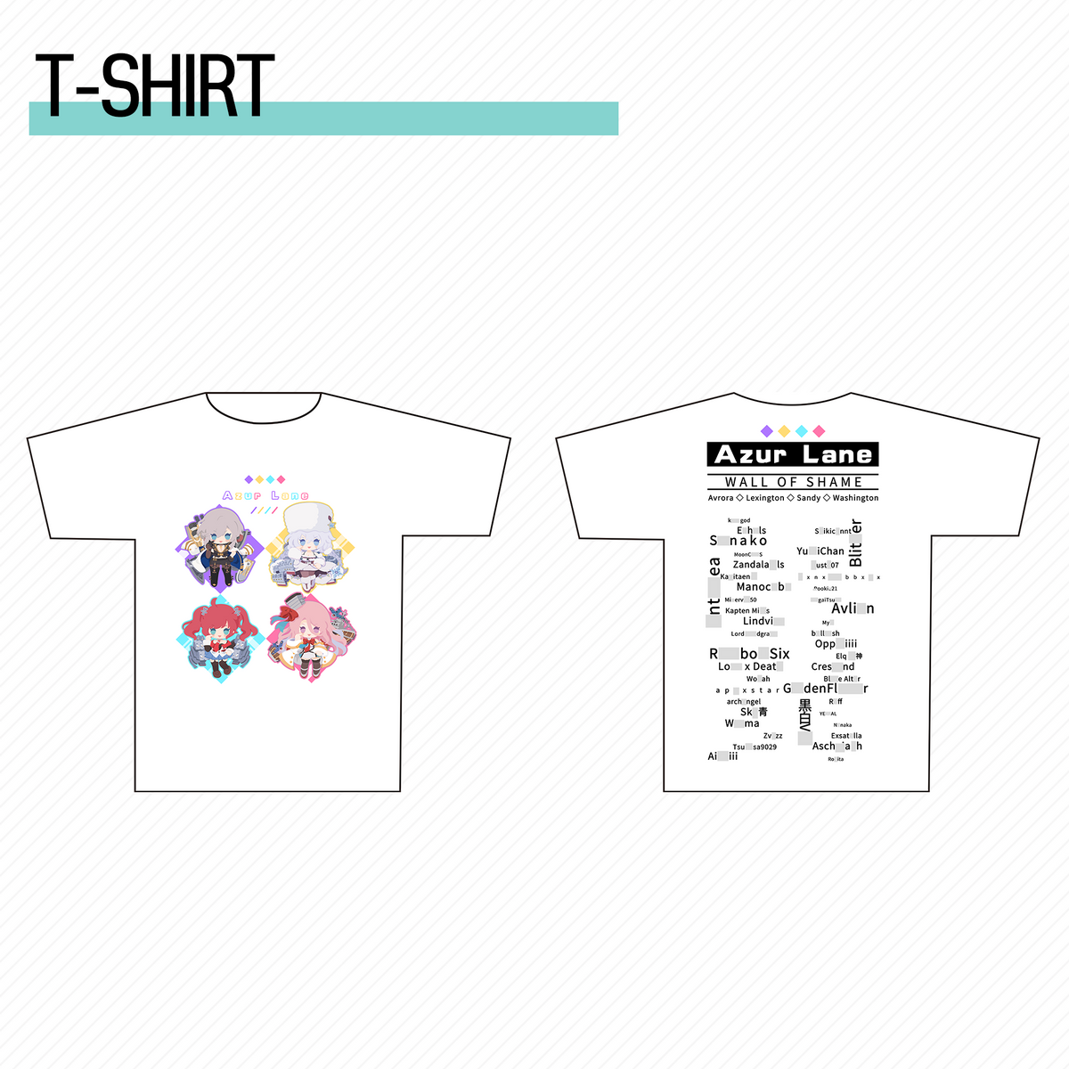 Azur Lane | Wall of Shame | T-shirt – Yostar Official Store