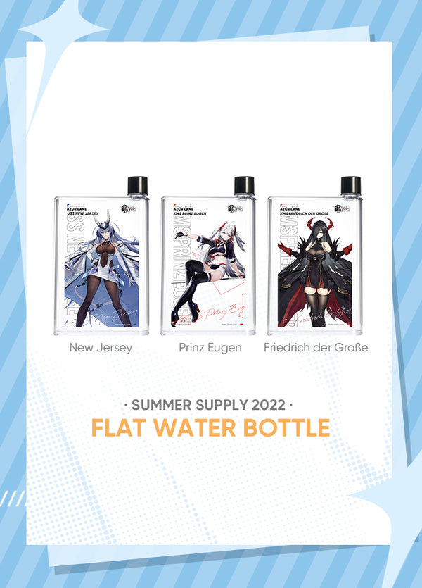 Azur Lane | Flat Water Bottle | Summer Supply 2022