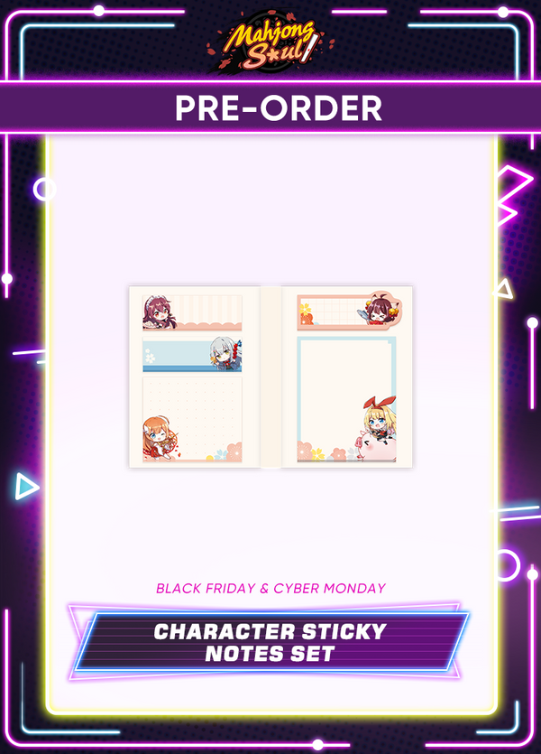 Mahjong Soul | Character Sticky Notes Set | Black Friday 2025