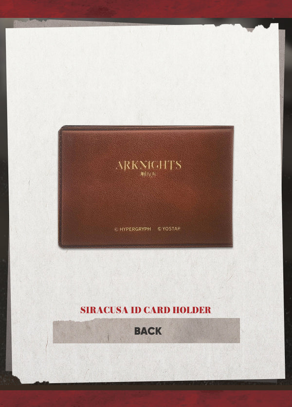 Arknights | Siracusa ID Card Holder | Thank-You Celebration 2023