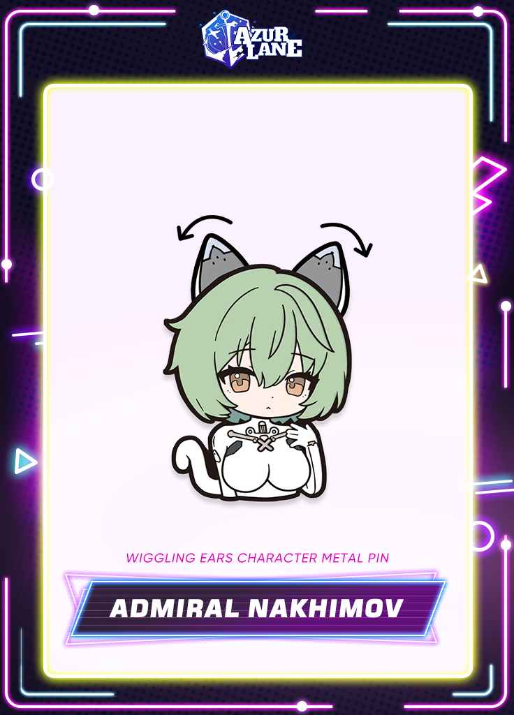 Azur Lane | Wiggling Ears Character Metal Pin | Black Friday 2025 Azur Lane | Wiggling Ears Character Metal Pin | Black Friday 2025