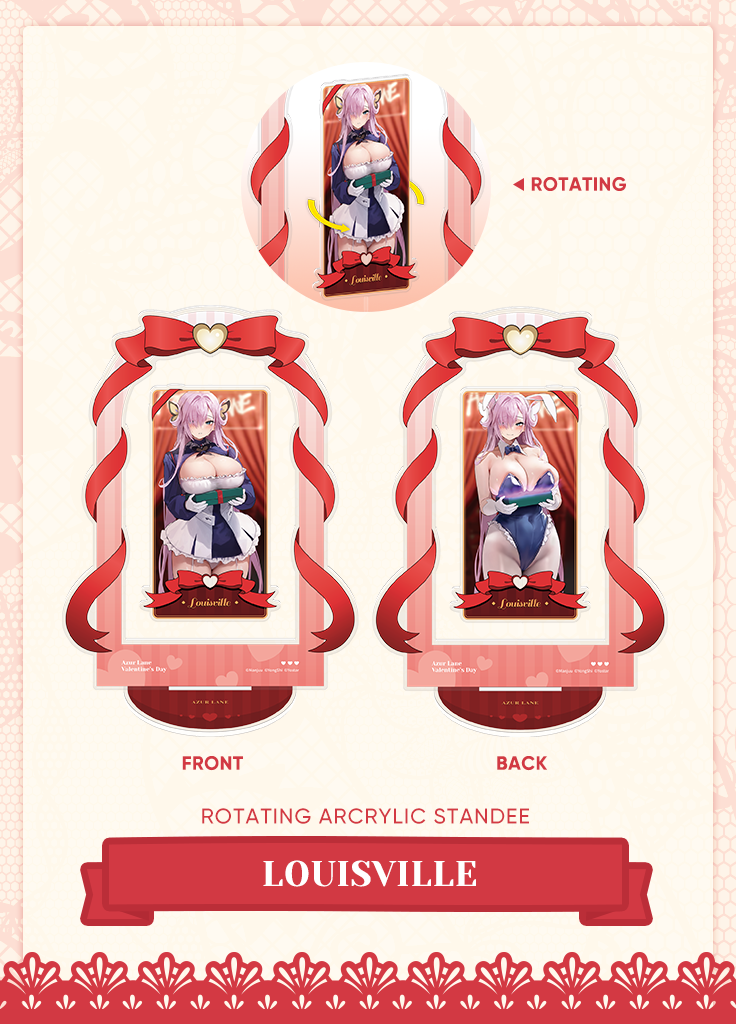 Azur Lane | Rotating Acrylic Standee | Valentine's Day 2024 Azur Lane | Rotating Acrylic Standee | Valentine's Day 2024