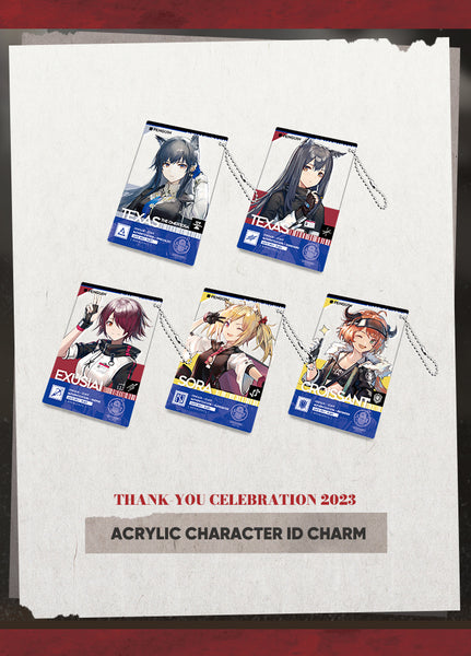 Arknights | Acrylic Character ID Charm | Thank-You Celebration
