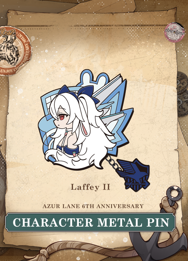 Azur Lane | Character Metal Pin | 6th Anniv