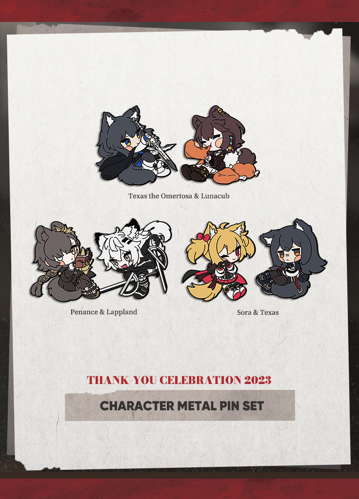 Arknights | Character Metal Pin Set | Thank-You Celebration 2023