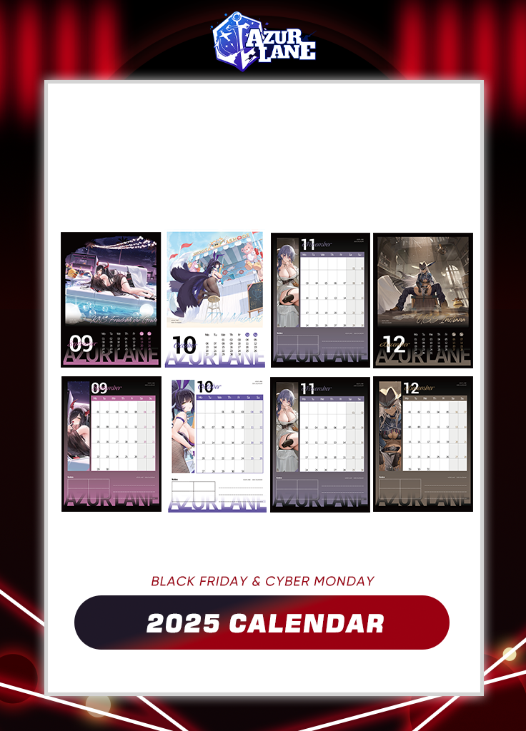 Azur Lane | 2025 Calendar | Black Friday 2024