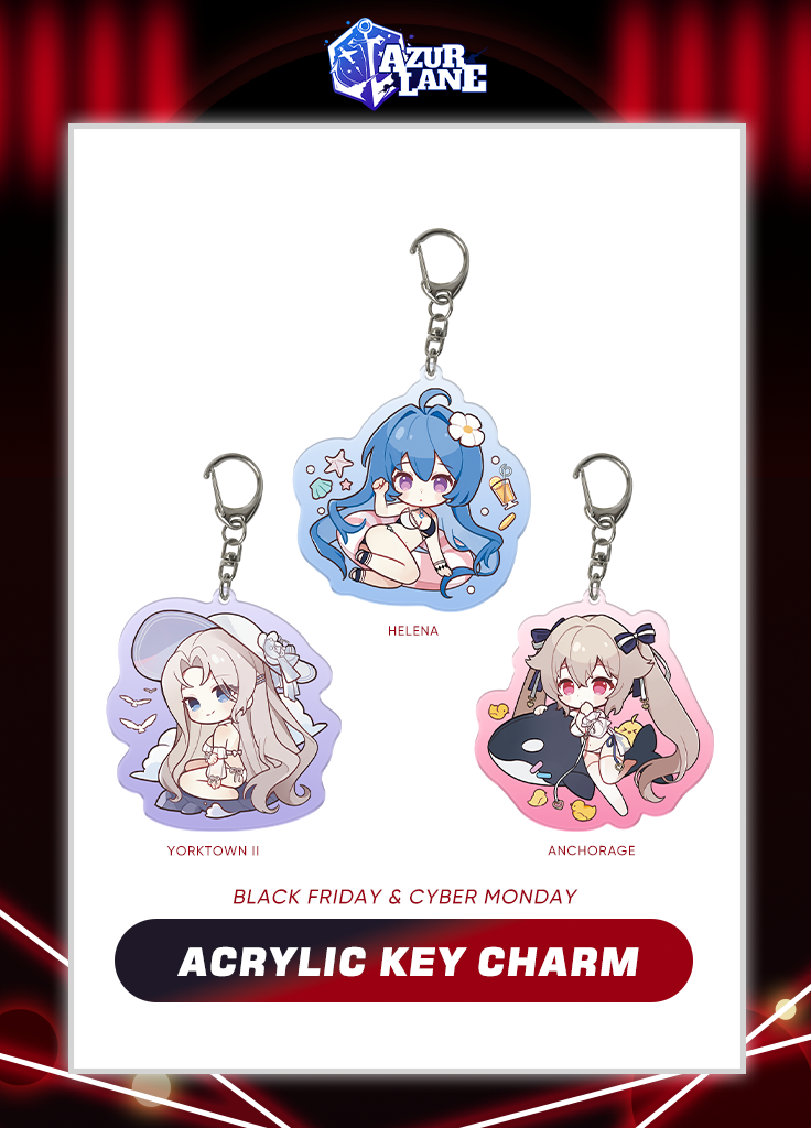 Azur Lane | Acrylic Key Charm | Black Friday 2024