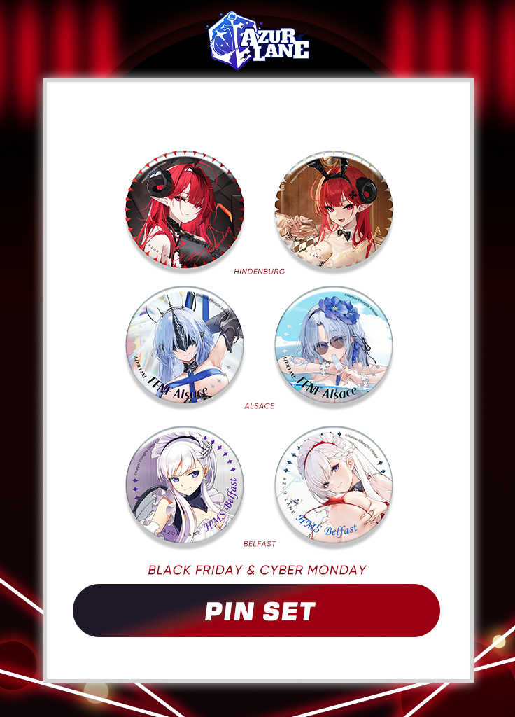 Azur Lane | Pin Set | Black Friday 2024