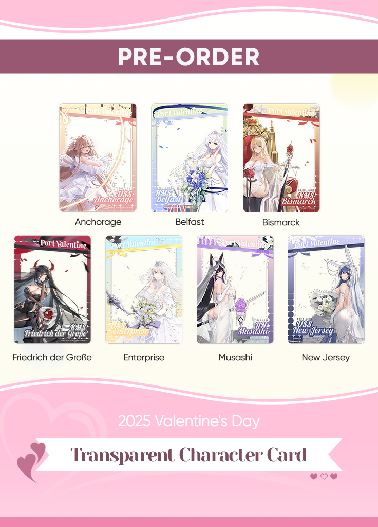 Azur Character Card Azur Lane | Transparent Character Card | Valentine's Day 2025 – Yostar ...