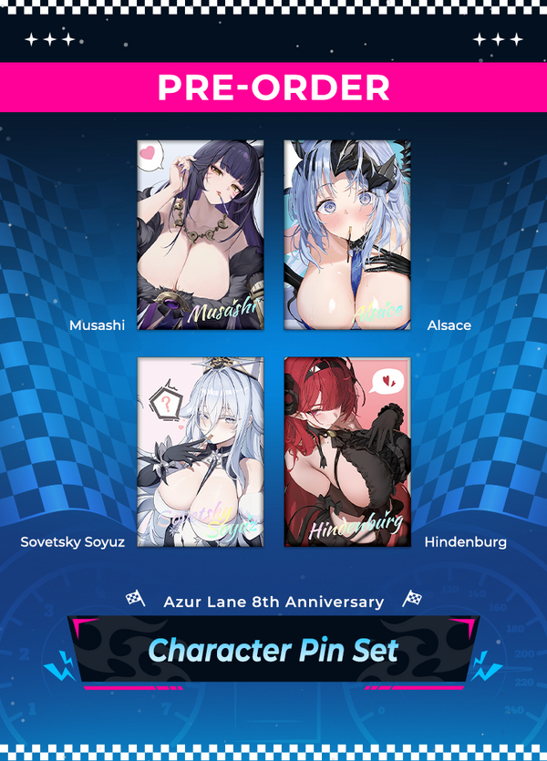 Azur Lane | Character Pin Set | 8th Anniv