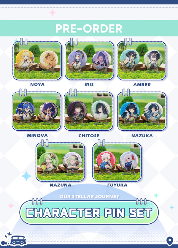Stella Sora | Character Pin Set | Our Stellar Journey