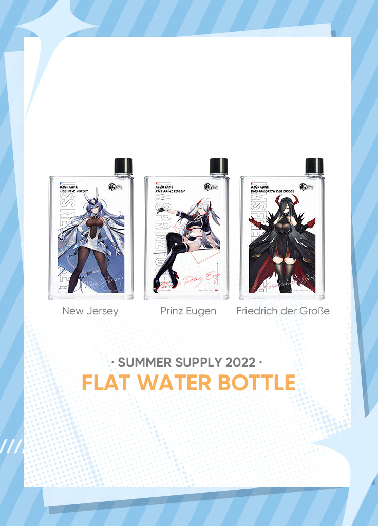 Azur Lane | Flat Water Bottle | Summer Supply 2022