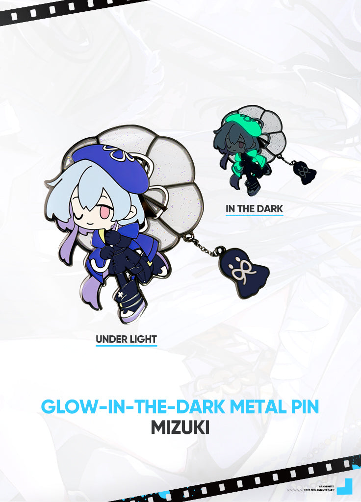 Arknights | Glow-In-The-Dark Metal Pin | 3rd Anniv