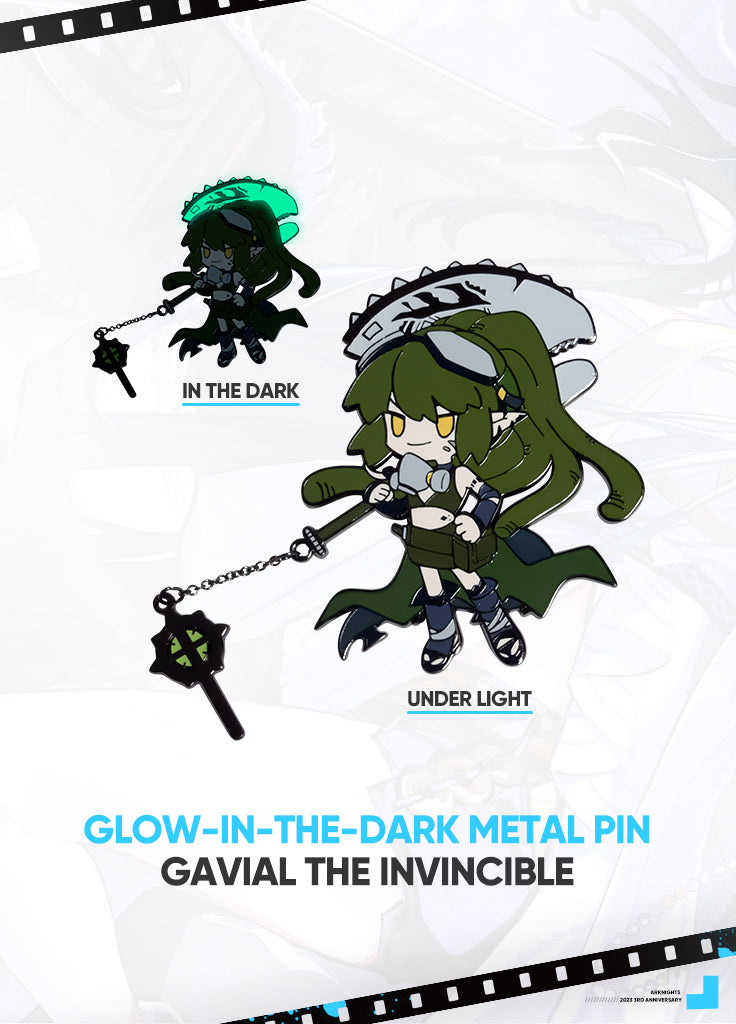 Arknights | Glow-In-The-Dark Metal Pin | 3rd Anniv