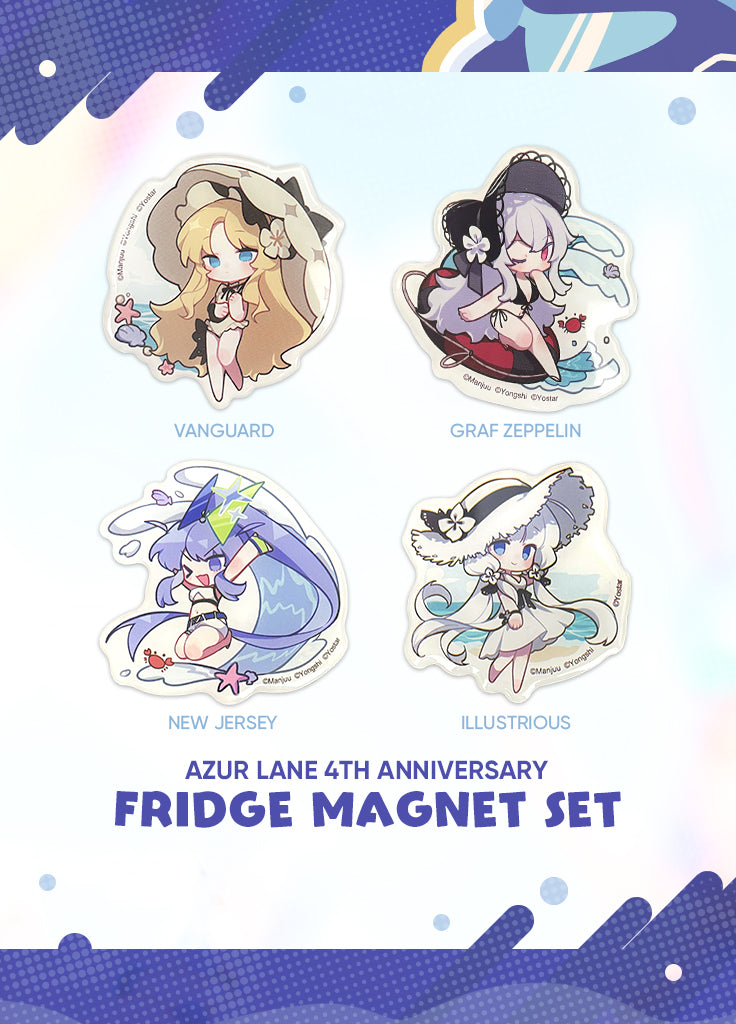 Azur Lane | Fridge Magnet Set | 4th Anniv