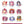 Mahjong Soul | Character Rubber Key Charm | Christmas