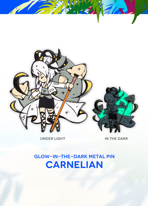 Arknights | Glow-In-The-Dark Metal Pin | 2nd Anniv