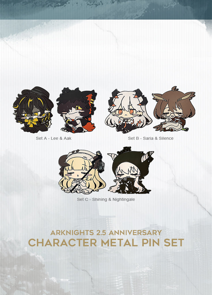 Arknights | Character Metal Pin Set | 2.5 Anniv